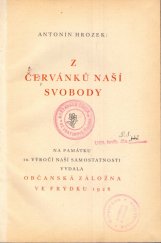 kniha Z červánků naší svobody, Občanská záložna 1928