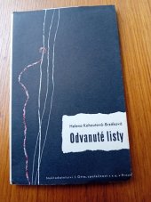 kniha Odvanuté listy, J. Otto 1946