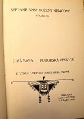 kniha Divá Bára Pohorská vesnice, Jan Laichter 1905