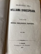 kniha Dramatická díla Williama Shakespeara Díl VIII, Museum Království českého 1870