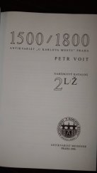 kniha Bohemica 1500-1800 Antikvariát U Karlova mostu Praha : nabídkový katalog, Antikvariát Meissner 1996