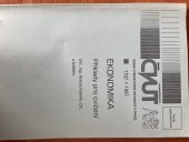 kniha Ekonomika příklady pro cvičení, ČVUT 1997