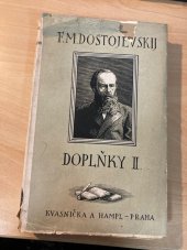 kniha Doplňky. Sv. II, - Kritické a publicistické články, Kvasnička a Hampl 1928