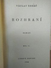 kniha Rozhraní Díl II román., Lidové noviny 1944