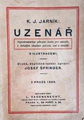 kniha Uzenář Nepostrádatelná příruční kniha pro uzenáře s bohatým obsahem pokynů, rad a receptů, L. Vagenknecht 1928