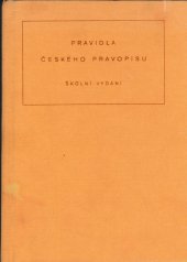 kniha Pravidla českého pravopisu Školní vyd., SPN 1987