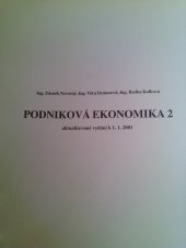 kniha Podniková ekonomika 2, Moraviapress 2001