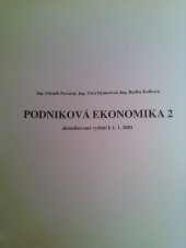 kniha Podniková ekonomika 2, Moraviapress 2001