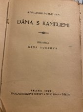 kniha Dáma s kameliemi, Borský a Šulc 1926