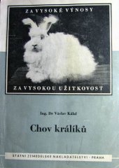 kniha Chov králíků, SZN 1954