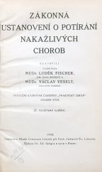 kniha Zákonná ustanovení o potírání nakažlivých chorob, Mladá generace lékařů při Ústř. jednotě čs. lékařů 1928