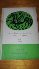 kniha Ludvík Kundera (Profil umělce, pedagoga a vědce) : [Monografie], SPN 1962