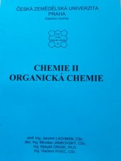 kniha Chemie II organická chemie, Česká zemědělská univerzita 2003