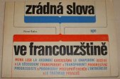 kniha Zrádná slova ve francouzštině, SPN 1978