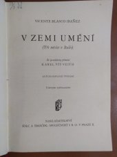 kniha V zemi umění (tři měsíce v Italii), Šolc a Šimáček 1928