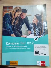 kniha Kompass DaF B2.2 Deutsch für Studium und Beruf - Kurs-und Übungsbuch, Klett 2022