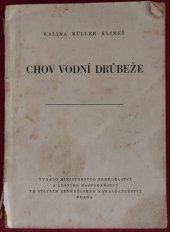 kniha Chov vodní drůbeže, SZN 1957