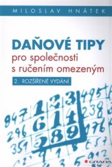 kniha Daňové tipy pro společnosti s ručením omezeným, Grada 2017