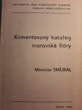 kniha Komentovaný katalog moravské flóry, Univerzita Jana Evangelisty Purkyně 1980