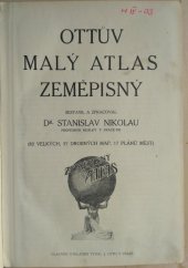 kniha Ottův Malý zeměpisný atlas, J. Otto 1911