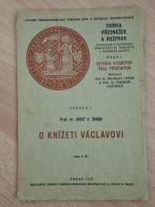 kniha O knížeti Václavovi, Jednota československých matematiků a fysiků 1929
