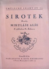 kniha Kresby k "Sirotku", B. Kočí 1926