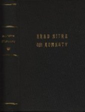 kniha Hrad nitra, čili, Komnaty, Ladislav Kuncíř 1930