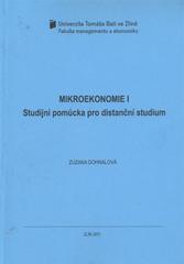 kniha Mikroekonomie I studijní pomůcka pro distanční studium, Univerzita Tomáše Bati ve Zlíně 2011