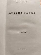 kniha Stavba Jalny , Julius Albert 1947