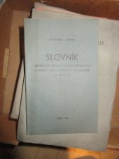 kniha Slovník některých výrazů, často užívaných v dnešní pedagogické a didaktické literatuře, Tvořivá škola 1938