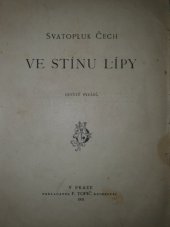 kniha Ve stínu lípy, F. Topič 1906