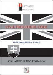 kniha Civil Procedure Code Občiansky súdny poriadok, Iura Edition 2013