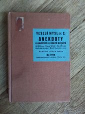 kniha Anekdoty o umělcích a lidech od pera, Orbis 1933