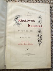 kniha Královna nebeská lidové legendy o Matce Boží, Matice opavská 1895