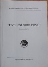 kniha Technologie kovů, Ostravská univerzita 1996