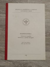 kniha Matematika vektorová analýza, křivkový a plošný integrál, Mendelova zemědělská a lesnická univerzita 1997