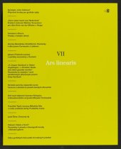 kniha Ars linearis VII, Národní galerie v Praze 2017