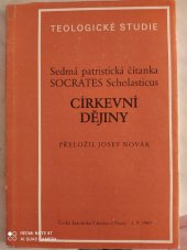 kniha Sedmá Patristická čítanka Církevní dějiny - první díl, Ústřední církevní nakladatelství 1989