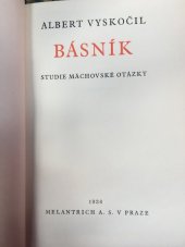 kniha Básník studie máchovské otázky, Melantrich 1936