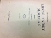 kniha Lidové povídky slovanské [Díl] I vybrané rozpravy., Národopisná společnost československá 1929