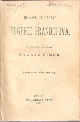 kniha Eugenie Grandetová, J. Otto 1900