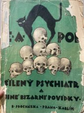 kniha Šílený psychiatr a jiné bizardní novely, B. Procházka 1923