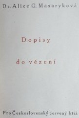 kniha Dopisy do vězení, Československý Červený kříž 1920
