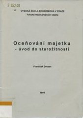 kniha Oceňování majetku - úvod do starožitností, Vysoká škola ekonomická 1994
