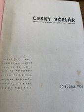 kniha Český včelař + příloha Organisace, Včelařské spolky 1936