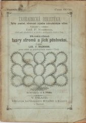 kniha Rozličné tvary stromů a jich pěstování, Mikuláš & Knapp 1878