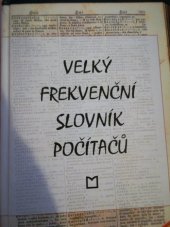 kniha Velký frekvenční slovník počítačů, Montanex 1995