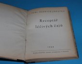 kniha Receptář léčivých čajů, Josef Svoboda 1944