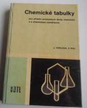 kniha Chemické tabulky pro střední průmyslové školy chemické a s chemickým zaměřením, SNTL 1985