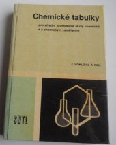 kniha Chemické tabulky pro střední průmyslové školy chemické a s chemickým zaměřením, SNTL 1985